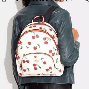 Brand new coach backpack purse! Cherry print